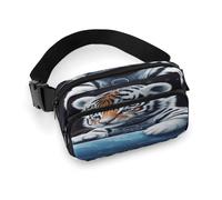 Marsupio Little Tiger in Space con cinghia regolabile alla moda per sport all'aria aperta escursionismo