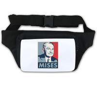 Marsupio Ludwig von Mises, economista austriaco, pop art, colore: bianco