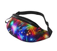 Marsupio luminoso e colorato artistico per uomo e donna, impermeabile, sportivo, alla moda, borsa a tracolla con cinturino regolabile, grande borsa a tracolla per viaggi ed escursioni