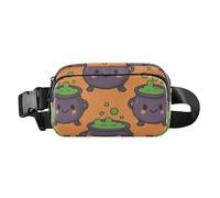 Marsupio magico con calderone di Halloween, alla moda, per donne, uomini, adolescenti, taglia S