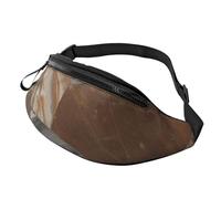 Marsupio Marble Mixed Brown Printed Bum Bag Cintura Regolabile Borse A Tracolla Leggera Marsupi Per Running Trekking Sportivo