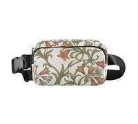 Marsupio Mariposas Lily William Morris, elegante marsupio per uomo e donna, impermeabile, accessorio da viaggio con tracolla regolabile, per ciclismo, escursionismo, palestra