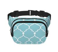 Marsupio marocchino a doppio strato con arte geometrica per uomini e donne, marsupio regolabile per viaggi, escursionismo, corsa, ciclismo, festival