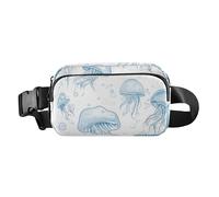 Marsupio Marsupio a tracolla, borsa a tracolla, motivo cartone animato Oberonia Royal Blue, portafoglio da viaggio di grande capacità per lo shopping, Colore 18, 1 Size