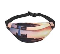 Marsupio Marsupio per donne e uomini, marsupio alla moda per acqua e fuoco, marsupio per sport, escursionismo, viaggi, Il faro di mare, Taglia unica