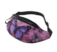 Marsupio Marsupio per Uomini Donne Sling Zaino Ovunque Cintura Bag Un gatto in una nebulosa Borse a tracolla, Tutte le farfalle, Taglia unica