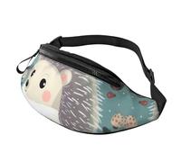 Marsupio Marsupio per Uomini Donne Sling Zaino Ovunque Cintura Bag Un gatto in una nebulosa Borse a tracolla, Riccio simpatico cartone animato, Taglia unica