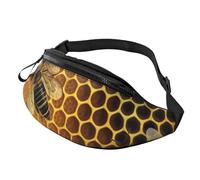 Marsupio Marsupio per Uomini Donne Sling Zaino Ovunque Cintura Bag Un gatto in una nebulosa Borse a tracolla, Api sull'alveare, Taglia unica
