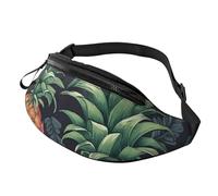 Marsupio Marsupio per Uomini Donne Sling Zaino Ovunque Cintura Borsa Blu Cubo di ghiaccio sfondo Borse a tracolla, Ananas, Taglia unica