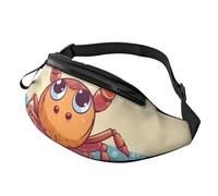Marsupio Marsupio per Uomini Donne Sling Zaino Ovunque Cintura Borsa Vintage Nastro Crossbody Borse, Granchio del fumetto estivo, Taglia unica
