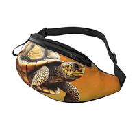 Marsupio Marsupio per Uomini Donne Sling Zaino Ovunque Marsupio Drago Ciano Borse Crossbody, Tartaruga Tartaruga Salto, Taglia unica