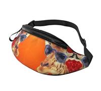 Marsupio marsupio per uomo donna zaino ovunque marsupio costellazioni e stelle modello borse a tracolla, Giraffa Indossare Occhiali Da Sole, Taglia unica