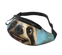 Marsupio marsupio per uomo donna zaino ovunque marsupio costellazioni e stelle modello borse a tracolla, Cartone animato divertente bradip, Taglia unica