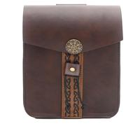 Marsupio medievale in similpelle, vintage, medievale, in similpelle, stile retrò, medievale, marsupio, marsupio, in pelle, da uomo, per feste di gioco, cosplay, marrone, No