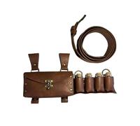 Marsupio medievale Steampunk medievale cintura per LARP Uomini Cosplay Marrone Totale 17,5 x 9 cm, Marrone Totale 17,5 x 9 cm, Total 17.5x9cm, come descrizione
