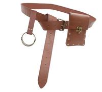 Marsupio medievale vintage marsupio marsupio LARP rinascimentali accessori costume donna uomo in pelle Fannys Pack, Marsupio marrone, As Show