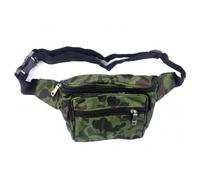 MARSUPIO MIMETICO VERDE TESSUTO VINTAGE CASUAL NO TRACOLLA BORSA PORTA OGGETTI