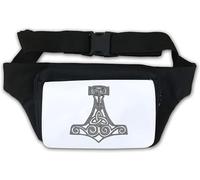 Marsupio Mjolnir Hammer of Thor con simbolo norreno, bianco