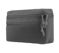 Marsupio MOLLE GP Admin, Organizer Con Cerniera con Piccole Tasche Molle per Gilet Tattico e Pannello(Gray)