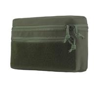 Marsupio MOLLE GP Admin, Organizer Con Cerniera con Piccole Tasche Molle per Gilet Tattico e Pannello(Green)