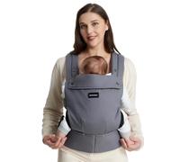 Marsupio Momcozy - Ergonomico, confortevole e leggero, per bambini da 3,2-20 kg(3-24 mesi), facile da indossare, ideale per genitori a mani libere, Grigio