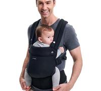 Marsupio Momcozy - Ergonomico, confortevole e leggero, per bambini da 3 a 20 kg, facile da indossare, ideale per genitori a mani libere, Nero