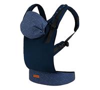 Marsupio MoMi COLLET per bambini di 3-48 mesi (peso 4-20 kg), 2 posizioni di sostegno con 6 punti di regolazione, con cappuccio e poggiatesta per il bambino