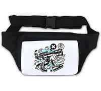 Marsupio monoculare con scritta "Let's Look at the Stars" Astronomy, colore: bianco
