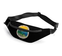Marsupio Montana State Seal stampato a tracolla alla moda con cinturino regolabile per uomo donna, Stile:, 36*15cm, MHXYZHW