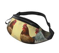 Marsupio Moraine Lake Canoe per donne e uomini, alla moda, regolabile, per allenamento, corsa, viaggi, stile casual, Polli Italiani, Taglia unica