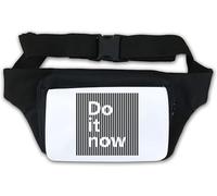 Marsupio motivazionale con linee verticali e grafica "Do It Now - Marsupio con scritta in lingua ingles