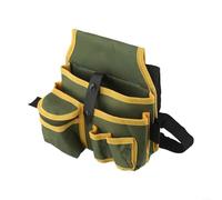 Marsupio multi tasca per attrezzi progettato per l'efficienza nelle attività edili e tuttofare (verde + giallo)