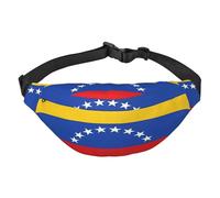 Marsupio multifunzionale con bandiera del Venezuela, libera le mani, chiusura con cerniera, può essere a tracolla e legato intorno alla vita, zaino da corsa da viaggio per alpinismo, nero, Taglia