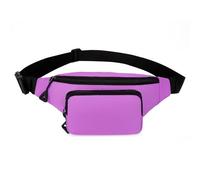 Marsupio multifunzionale Crossbody Pratico petto con cinghia regolabile Cintura resistente all'acqua per unisex Pratico petto Piccola Crossbody Belt Phone Case Pack, Colore viola, Taglia unica