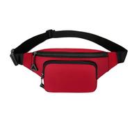 Marsupio multifunzionale Crossbody Pratico petto con cinghia regolabile Cintura resistente all'acqua per unisex Pratico petto Piccola Crossbody Belt Phone Case Pack, Colore: rosso., Taglia unica