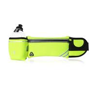 Marsupio multifunzionale impermeabile da corsa per jogging escursionismo con finiture riflettenti multi scomparto portaoggetti multi tasche marsupio sportivo, verde, 100%