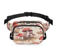 Marsupio multifunzione a forma di fungo, per viaggi, sport, corsa, marsupio, borsa da cintura, per donne, uomini, ragazze e ragazzi, Colore, XL, Organizer per borse