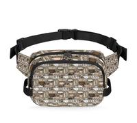 Marsupio multifunzione a forma di tazza di caffè, per viaggi, sport, corsa, porta piatto da caffè, marsupio, borsa da cintura, per donne, uomini, ragazze e ragazzi, Colore, XL, Organizer per borse