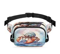 Marsupio multifunzione con animali eremiti e granchi, per viaggi, sport, corsa, marsupio, borsa da cintura per donne, uomini, ragazze e ragazzi, Colore, XL, Organizer per borse
