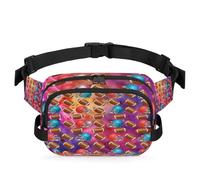 Marsupio multifunzione con galassia da calcio, per viaggi, sport, corsa, notte, galassia, marsupio, borsa da cintura per donne, uomini, ragazze e ragazzi, Colore, XL, Organizer per borse