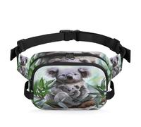 Marsupio multifunzione con koala ad acquerello, per viaggi, sport, corsa, carino, marsupio, marsupio, borsa da cintura per donne, uomini, ragazze e ragazzi, Colore, XL, Organizer per borse