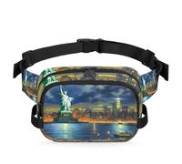 Marsupio multifunzione con paesaggi di New York negli Stati Uniti, per viaggi, sport, corsa, marsupio, borsa da cintura per donne, uomini, ragazze e ragazzi, Colore, XL, Organizer per borse
