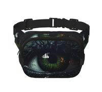 Marsupio multifunzione con stampa Eyes in the Dark, unisex, alla moda, da viaggio, per sport