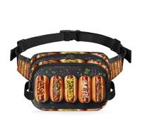 Marsupio multifunzione per hot dog, per viaggi, sport, corsa, marsupio, borsa da cintura, per donne, uomini, bambini, ragazze e ragazzi, Colore, XL, Organizer per borse