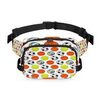 Marsupio multifunzione per pallacanestro, calcio, tennis, pallavolo, per viaggi, sport, corsa, sport, marsupio, marsupio, borsa da cintura per donne, uomini, ragazze e ragazzi, Colore, XL, Organizer