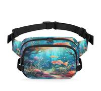 Marsupio multifunzione Sea Submarine World Ocean per viaggi, sport, corsa, marsupio, borsa da cintura per donne, uomini, ragazze e ragazzi, Colore, XL, Organizer per borse