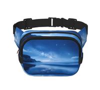 Marsupio multifunzione stampato a tarda notte, unisex, alla moda, borsa messenger, borsa da viaggio e sport