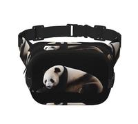 Marsupio multifunzione stampato con panda impertinente, unisex, alla moda, borsa messenger, borsa da viaggio e sport