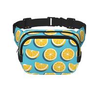 Marsupio multifunzione stampato con zeppe di limone, borsa messenger unisex alla moda, borsa da viaggio e sport