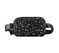 Marsupio multiuso con cinturino regolabile, alla moda, antifurto, con costellazione zodiacale, segni oroscopo in cielo stellato, uomini e donne, per viaggi, corsa, escursionismo, Segni dell'oroscopo